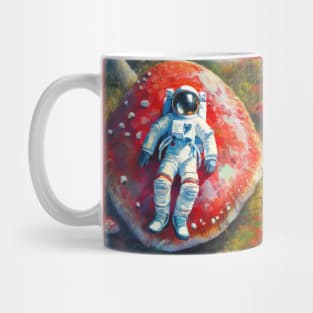 Astronaut on the mushroom planet Mug